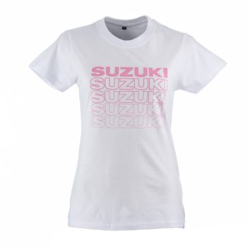Suzuki Ladies Logo Stack Tee (White)