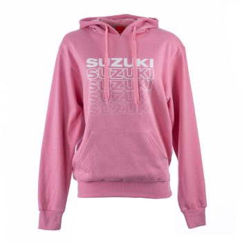Suzuki Ladies Logo Stack Hoodie (Pink)