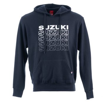 Suzuki Mens Logo Stack Hoodie (Navy)