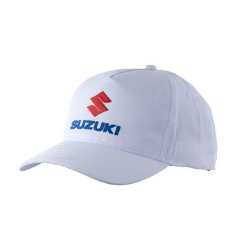 Suzuki 5 Panel Launch Cap (White)