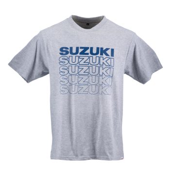 Suzuki Mens Logo Stack Tee (Vintage Grey)