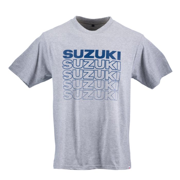 Suzuki Mens Logo Stack Tee (Vintage Grey)