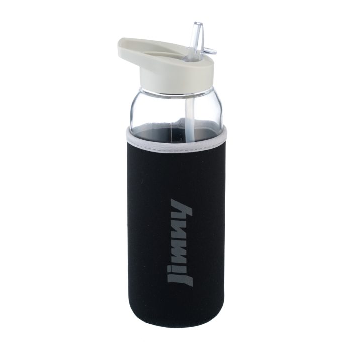 Suzuki Jimny Glass Water Bottle (Black)