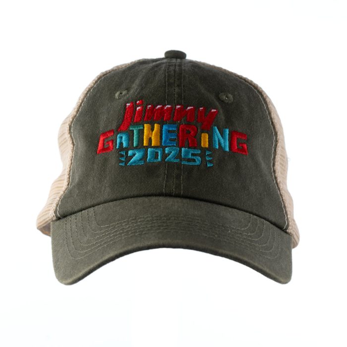 Jimny Gathering Max Wash 6 Panel Trucker (Olive) - Image 2