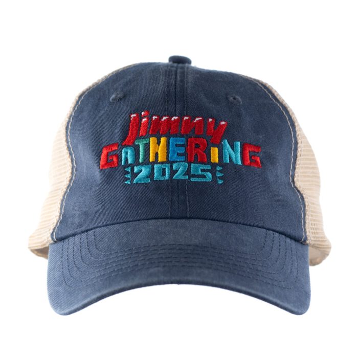 Jimny Gathering Max Wash 6 Panel Trucker (Navy) - Image 2