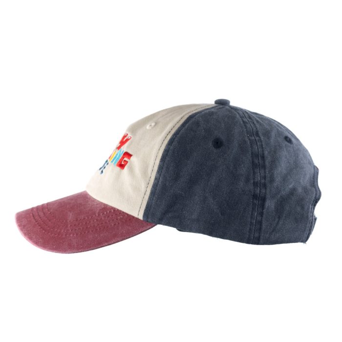 Jimny Gathering 6 Panel Washed (Navy/Stone/Maroon) - Image 3